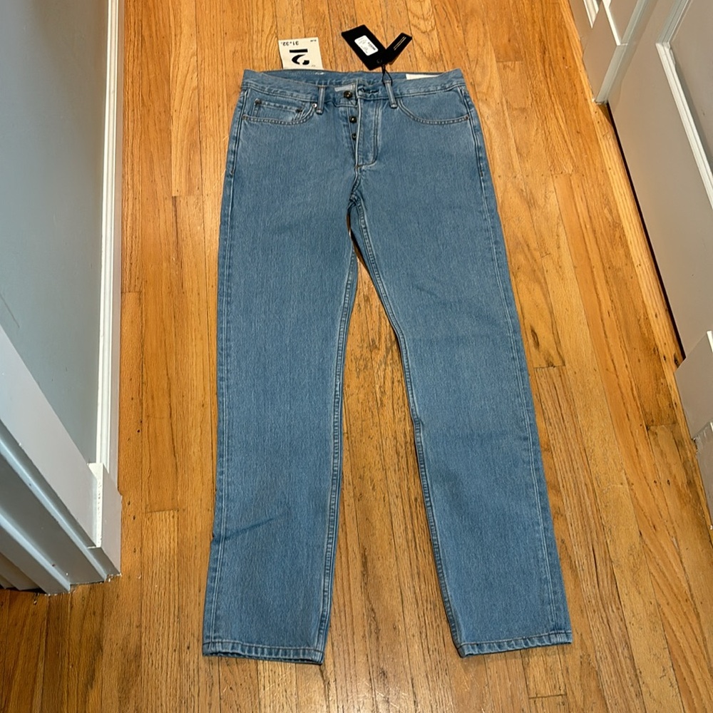 🎉sale🎉NWT Rag &bone Relaxed Fit2 Indigo Authentic Stretch buttonfly Jean-31x32 - Picture 7 of 12